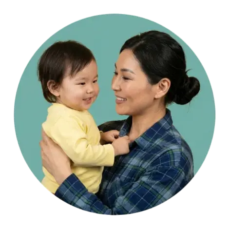 Няня агентства подбора персонала с ребенком